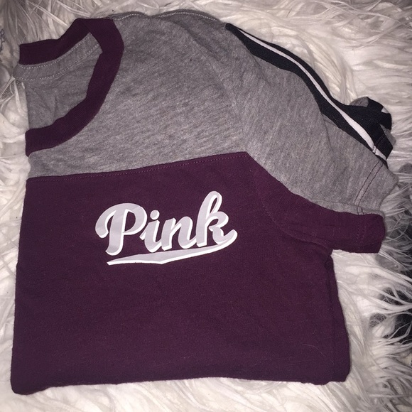 PINK Victoria's Secret Tops - vs pink maroon Tee
